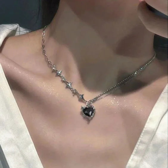 Crystal Heart Pendant Necklace