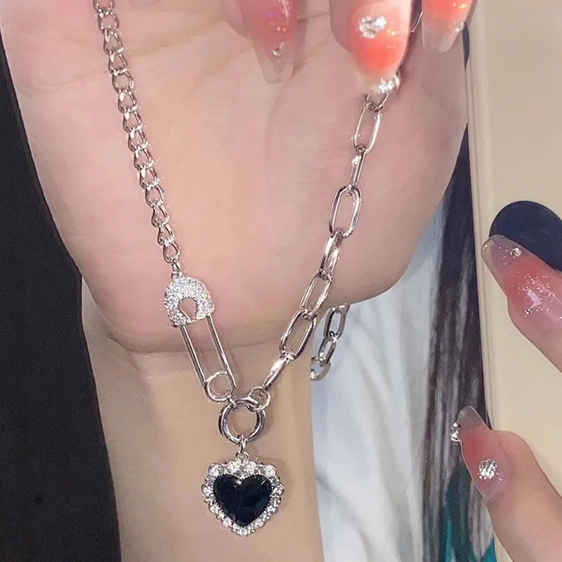 Crystal Heart Pendant Necklace