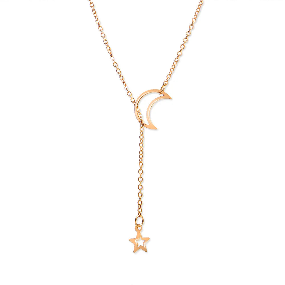 Moon Star Pendant Necklace