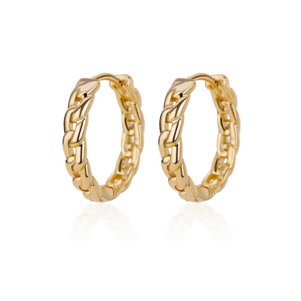 Luxury Stainless Steel Hoop Earrings