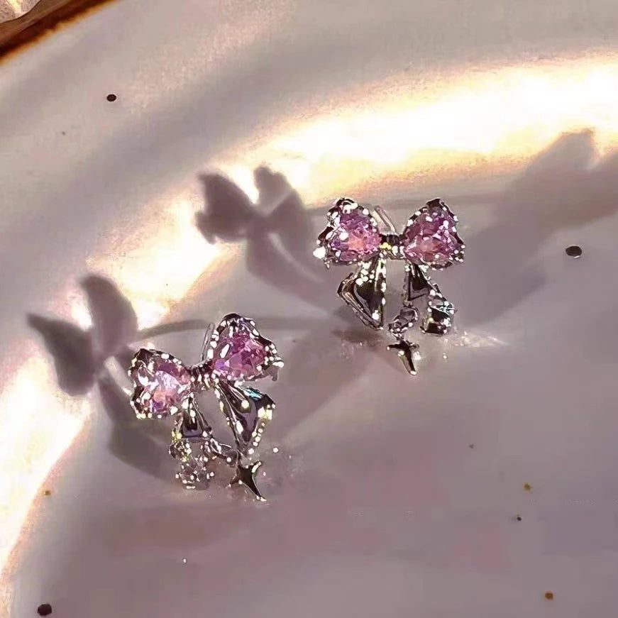 Pink Zircon Earrings