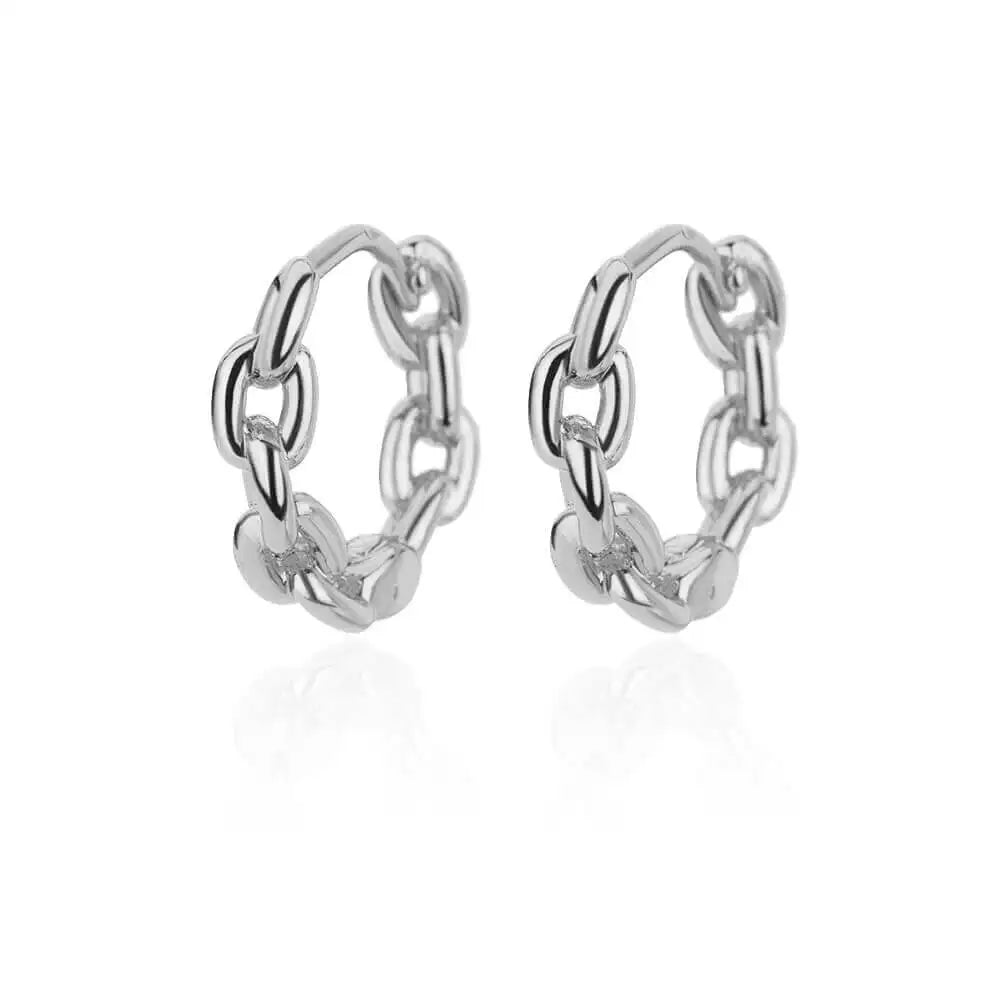 Luxury Stainless Steel Hoop Earrings