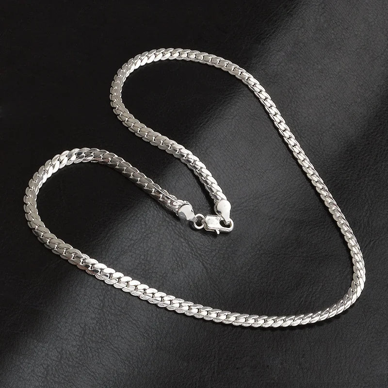 20-60cm 5mm Silver Color luxury noble Necklace