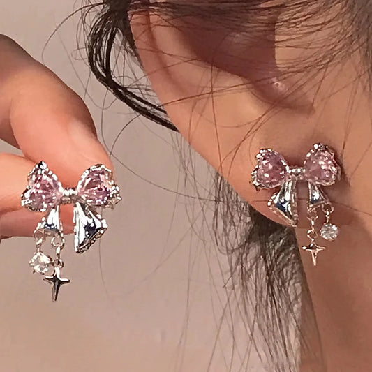 Pink Zircon Earrings