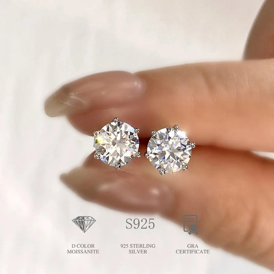 0.5ct-2ct Moissanite Earrings