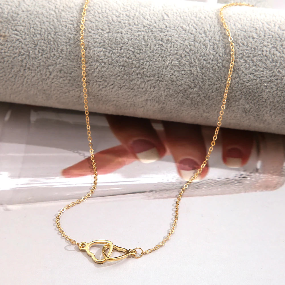 Double Heart Necklace