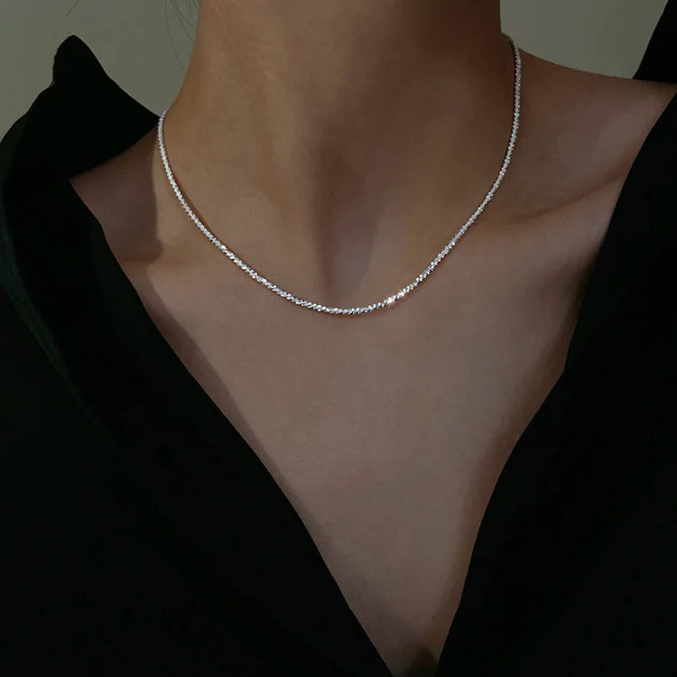 Sparkling Clavicle Chain Choker Necklace