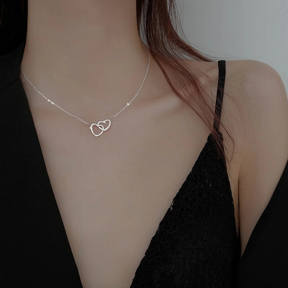 Double Heart Necklace